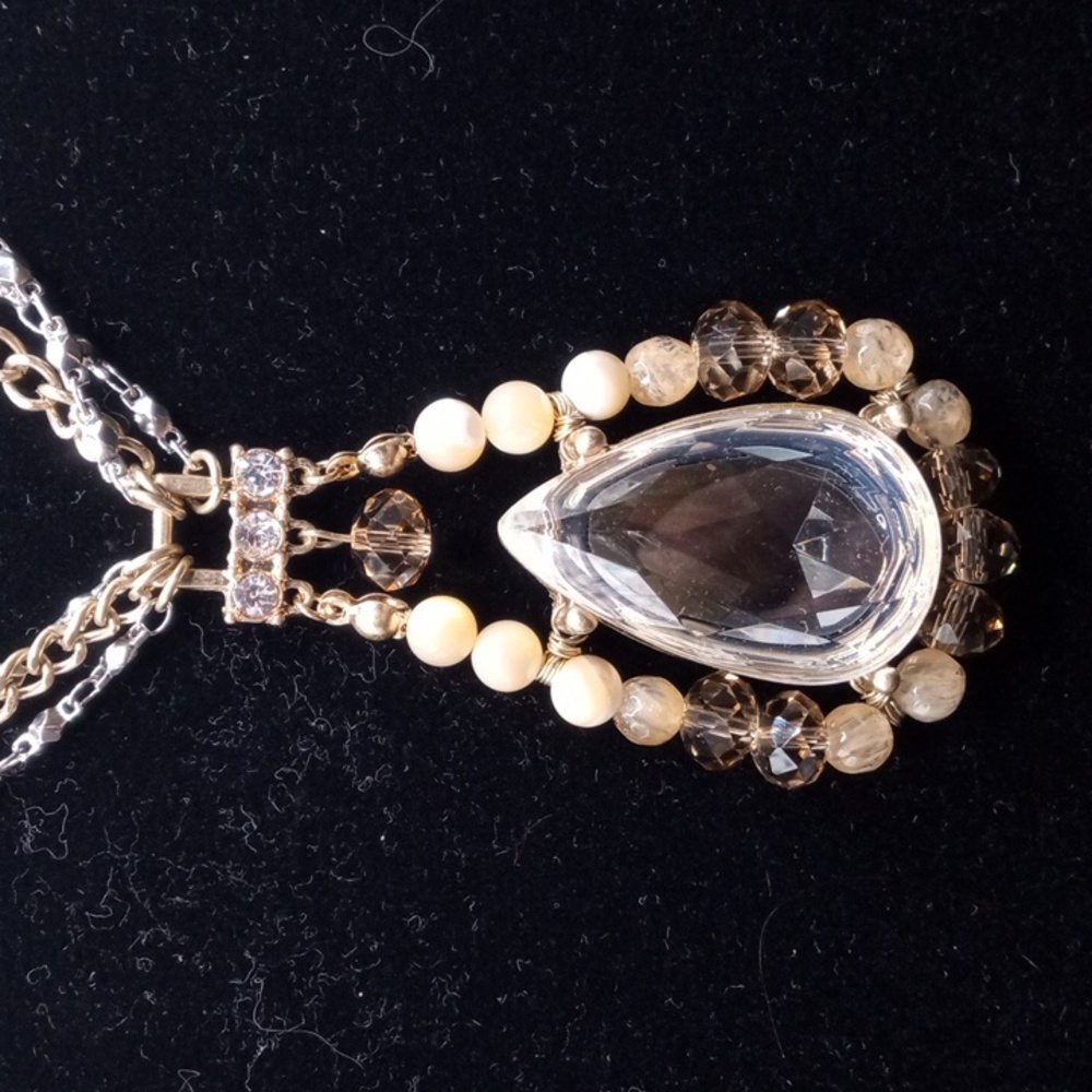STAYEMENT NECKLACE/ 2 PRS EARRINGS - Picture 4 of 14